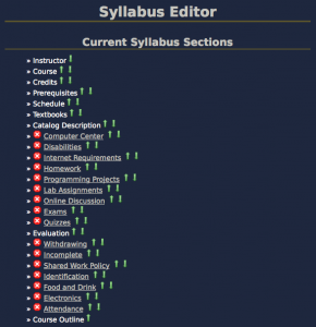 Syllabus Editor